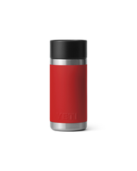 The Yeti Rambler 12oz Bottle With Hotshot Cap 2.0 in Rescue Red