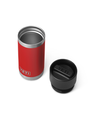 The Yeti Rambler 12oz Bottle With Hotshot Cap 2.0 in Rescue Red