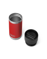 The Yeti Rambler 12oz Bottle With Hotshot Cap 2.0 in Rescue Red