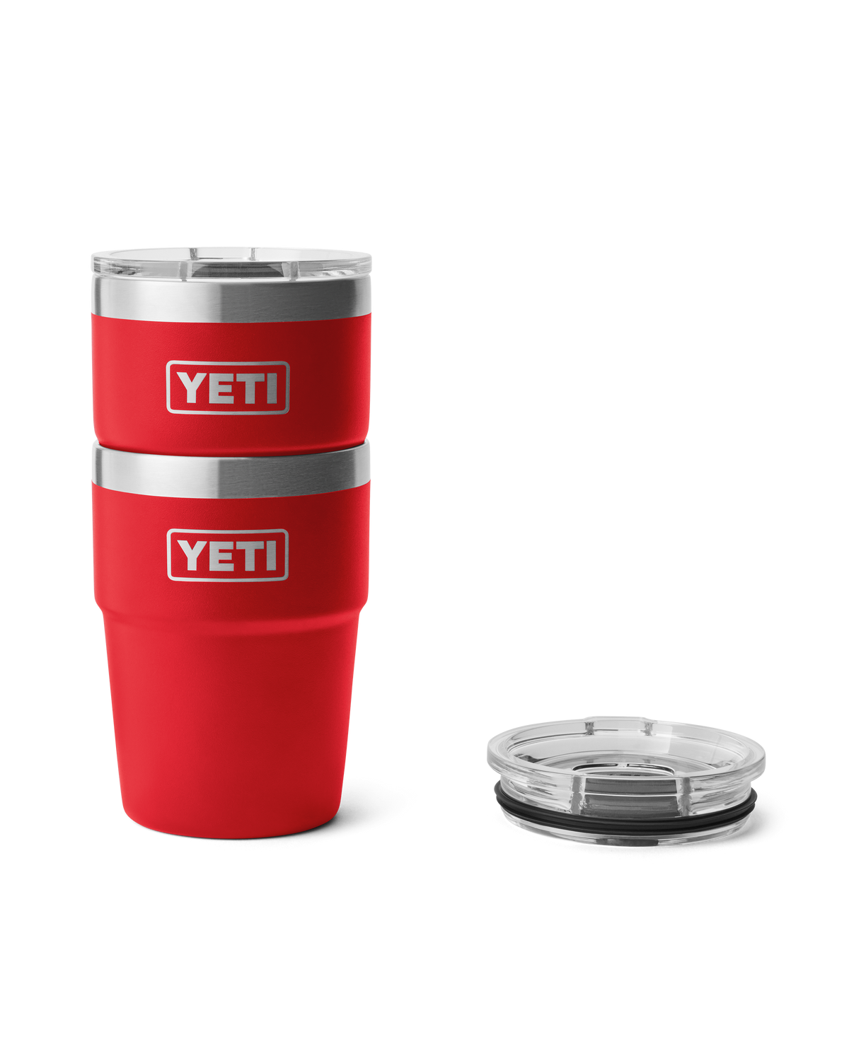 Rambler 16oz Stackable Cup in Rescue Red