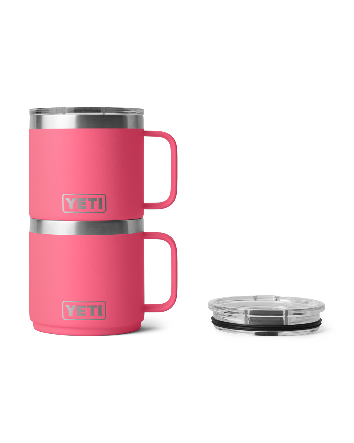 The Yeti Rambler 14oz Mug 2.0 in Tropical Pink
