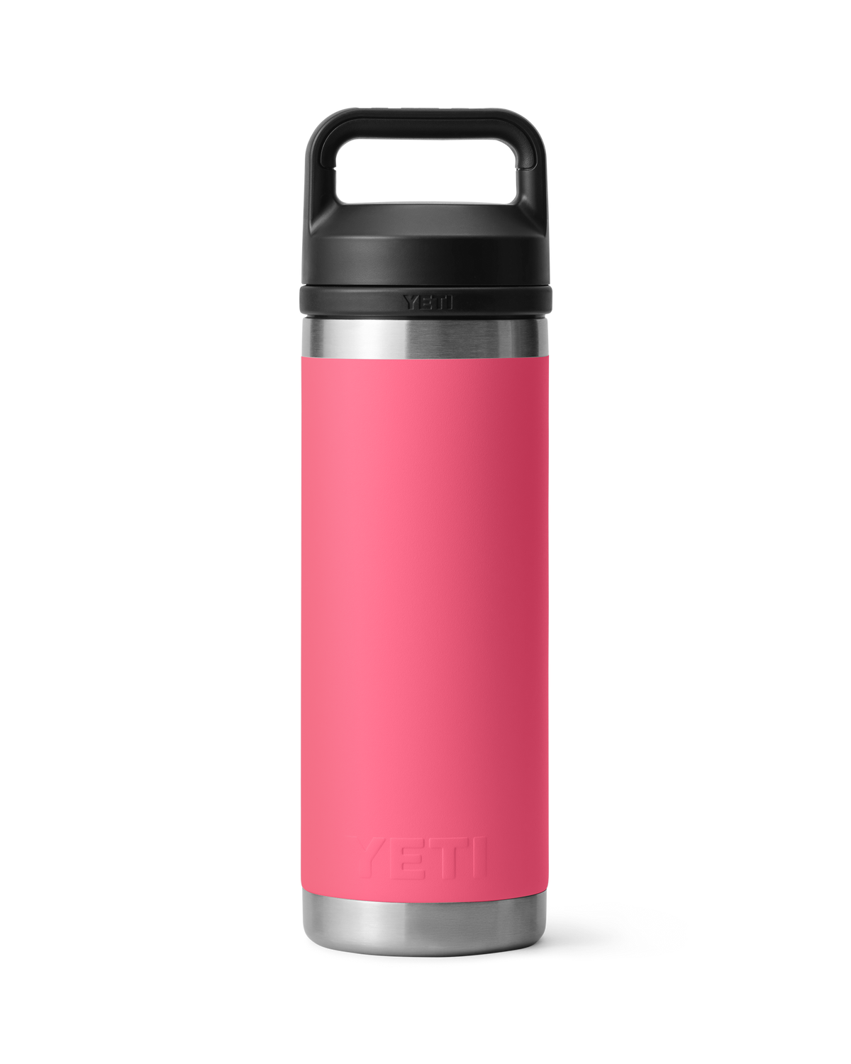 The Yeti Rambler 18oz Bottle with Chug Cap in Tropical Pink