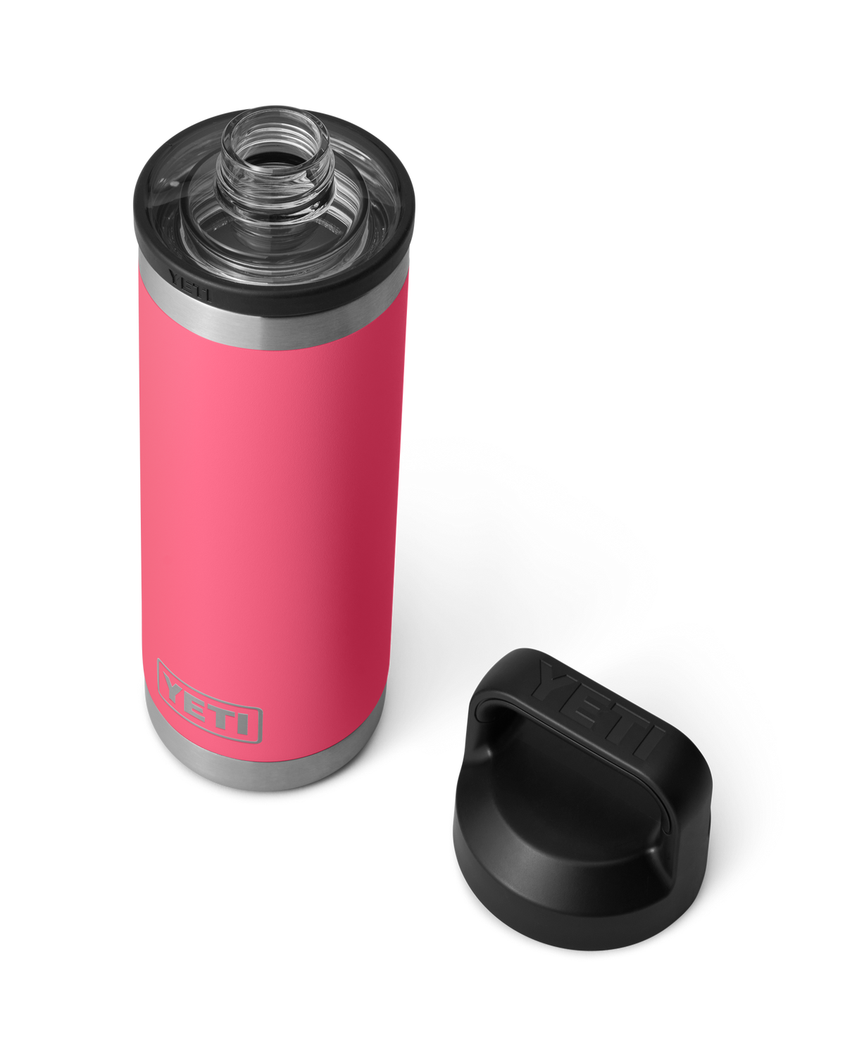 The Yeti Rambler 18oz Bottle with Chug Cap in Tropical Pink