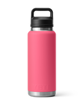 The Yeti Rambler 36oz Bottle with Chug Cap in Tropical Pink