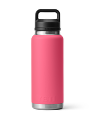 The Yeti Rambler 36oz Bottle with Chug Cap in Tropical Pink