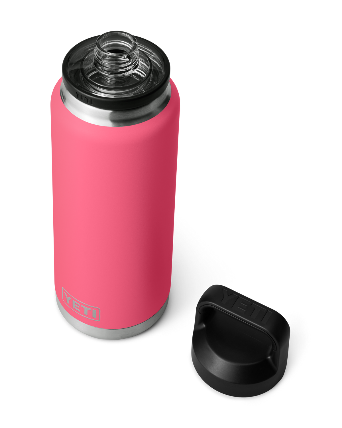 The Yeti Rambler 36oz Bottle with Chug Cap in Tropical Pink