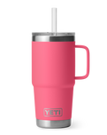 The Yeti Rambler 25oz Straw Mug in Tropical Pink