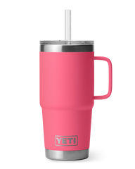 The Yeti Rambler 25oz Straw Mug in Tropical Pink