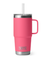 The Yeti Rambler 25oz Straw Mug in Tropical Pink