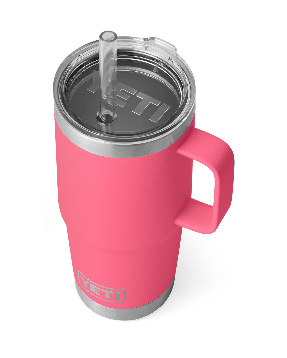 The Yeti Rambler 25oz Straw Mug in Tropical Pink