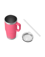 The Yeti Rambler 25oz Straw Mug in Tropical Pink