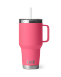 The Yeti Rambler 35oz Straw Mug in Tropical Pink