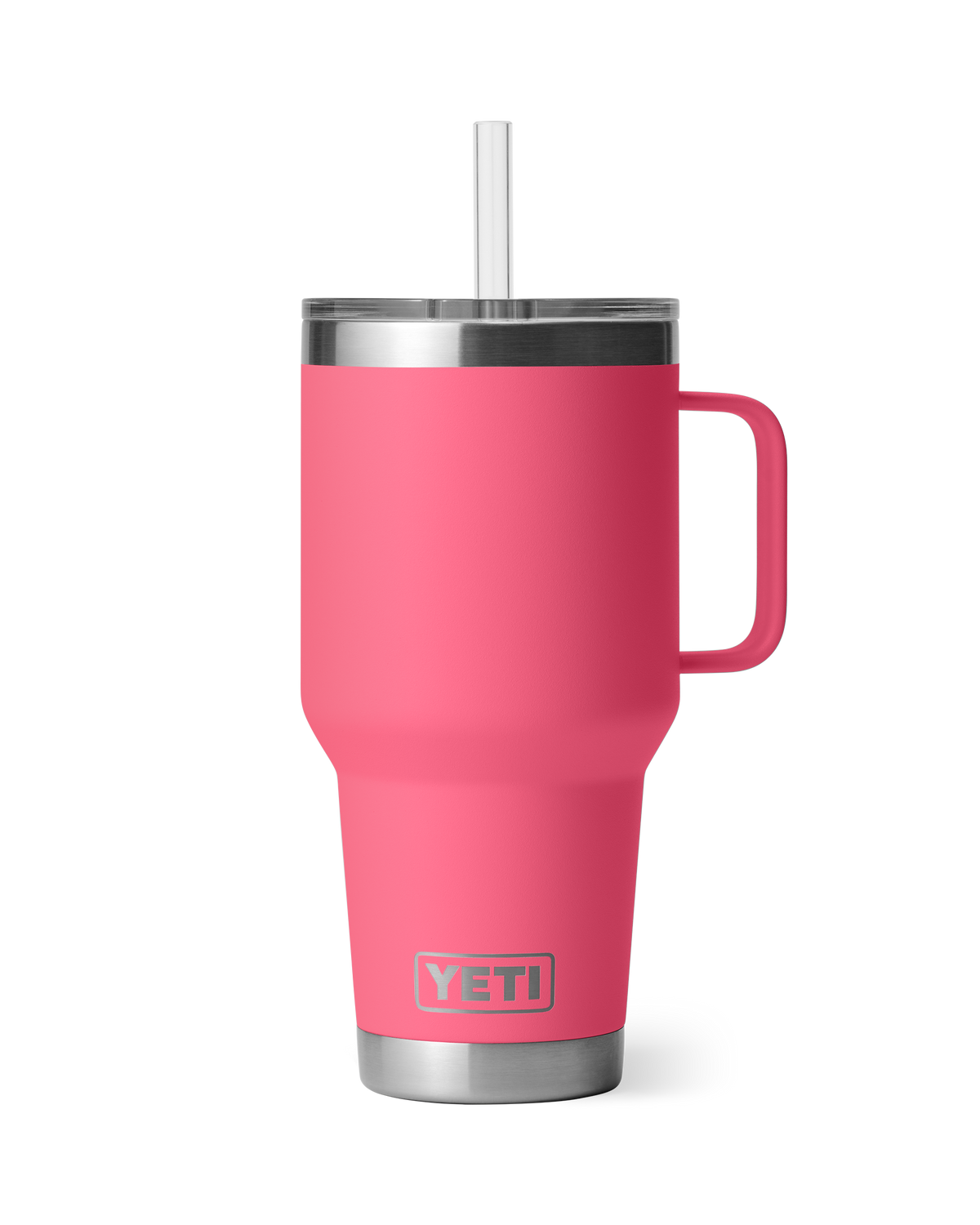 The Yeti Rambler 35oz Straw Mug in Tropical Pink