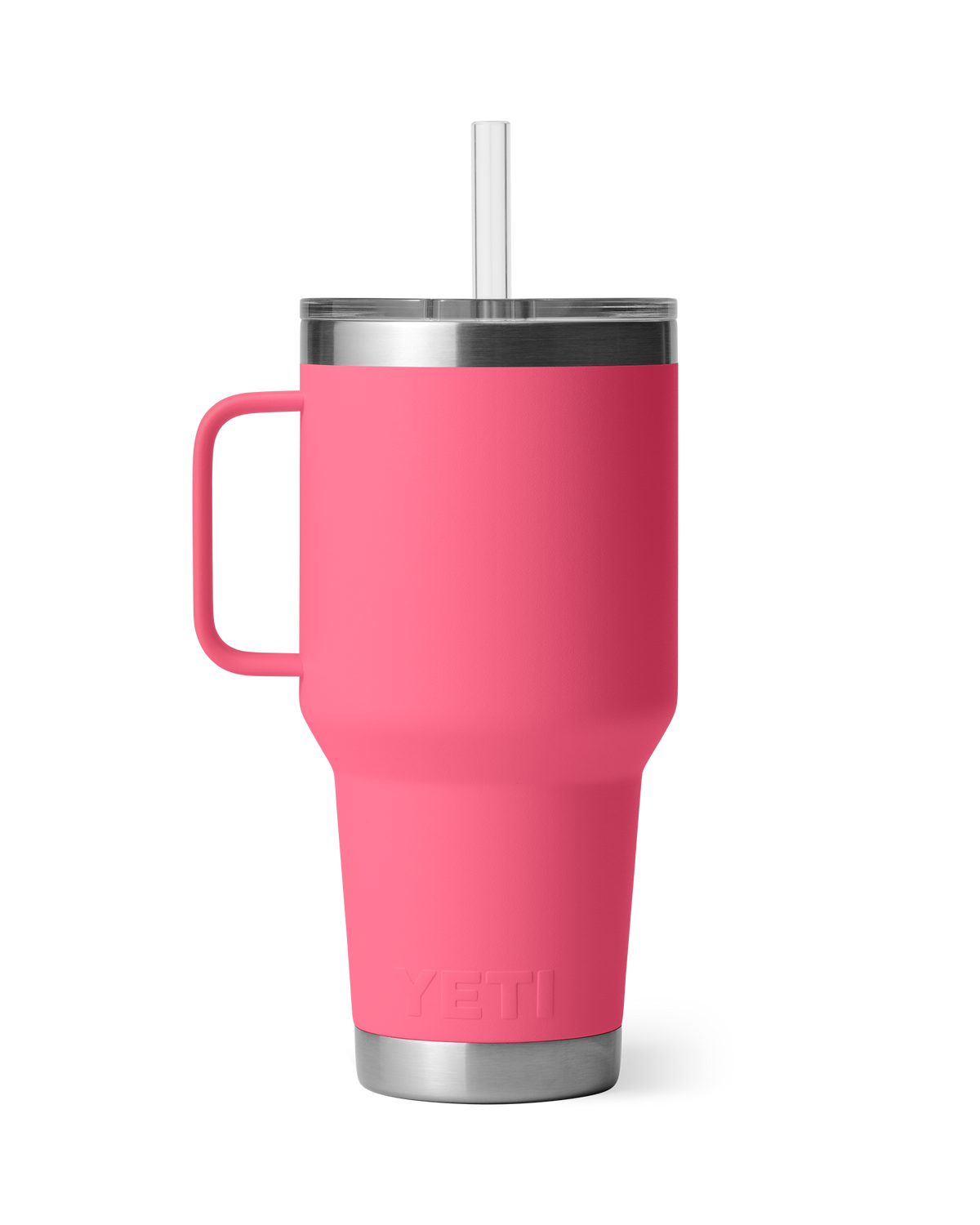 The Yeti Rambler 35oz Straw Mug in Tropical Pink