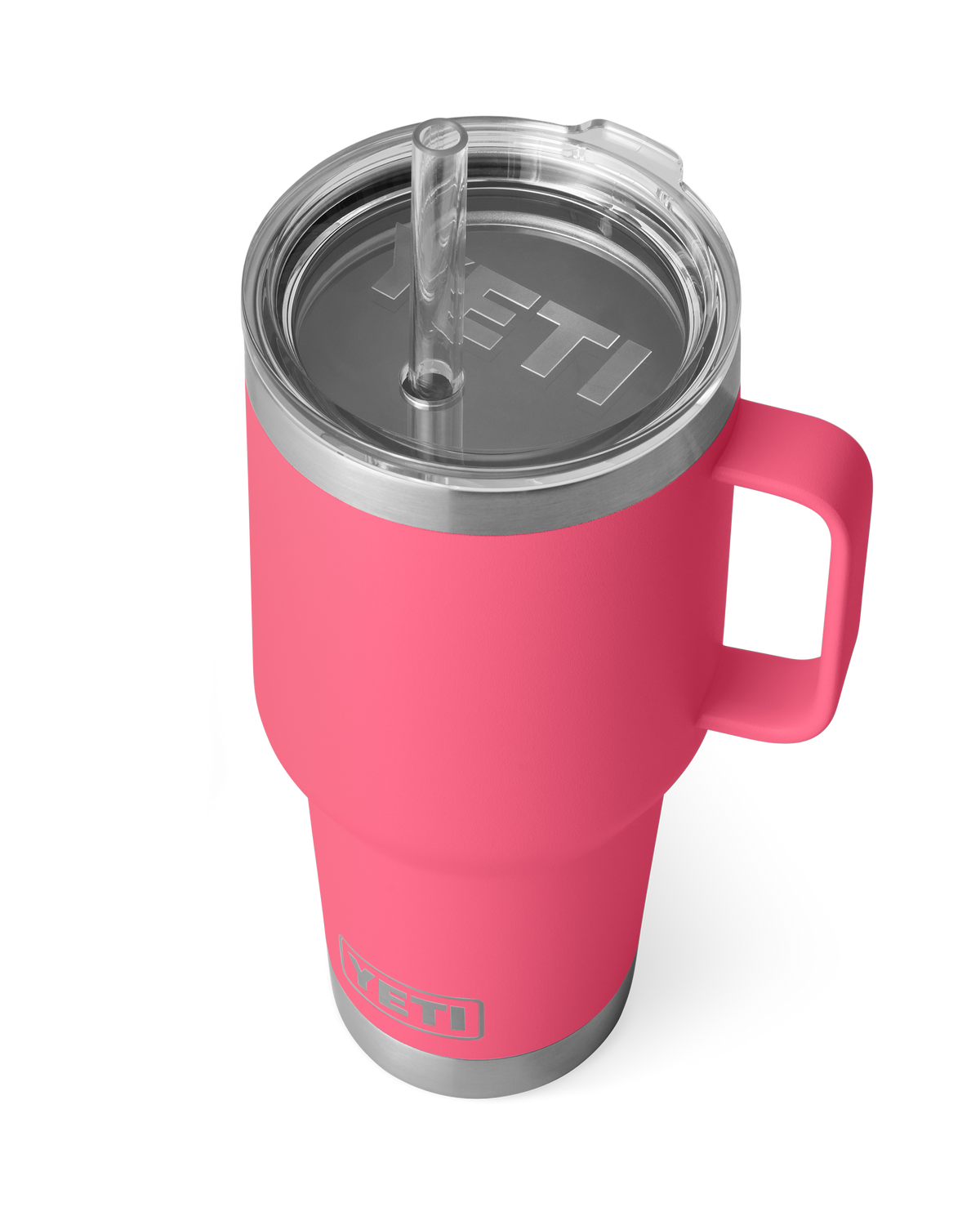 The Yeti Rambler 35oz Straw Mug in Tropical Pink