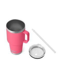 The Yeti Rambler 35oz Straw Mug in Tropical Pink