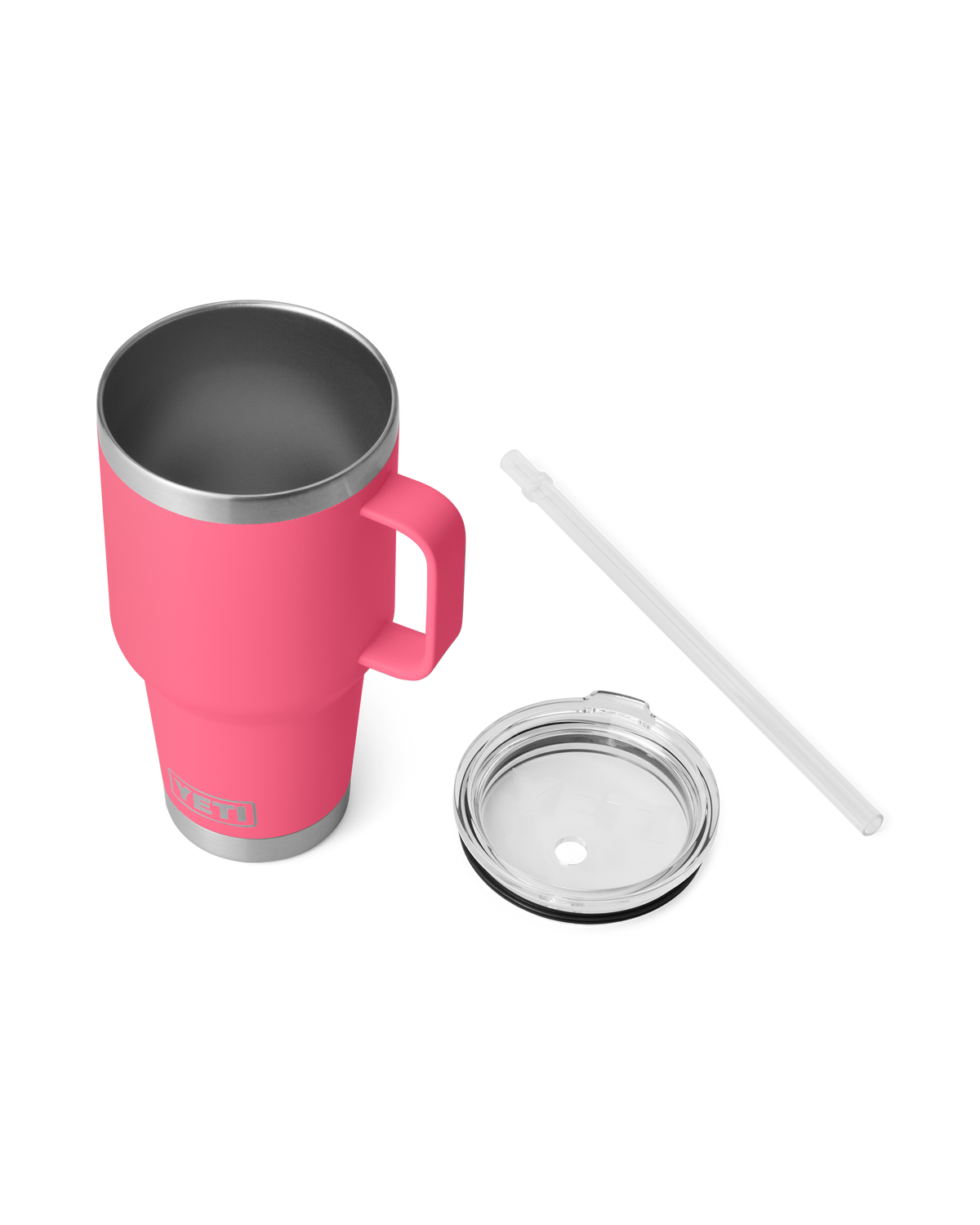The Yeti Rambler 35oz Straw Mug in Tropical Pink