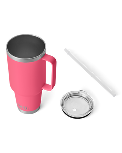 The Yeti Rambler 42oz Straw Mug in Tropical Pink