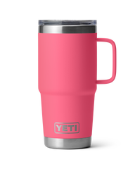 The Yeti Rambler 20oz Travel Mug in Tropical Pink