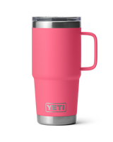The Yeti Rambler 20oz Travel Mug in Tropical Pink