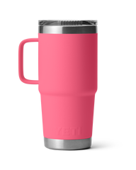 The Yeti Rambler 20oz Travel Mug in Tropical Pink