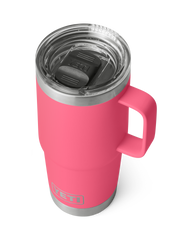 The Yeti Rambler 20oz Travel Mug in Tropical Pink