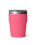 The Yeti Rambler 16oz Stackable Cup V2 in Tropical Pink
