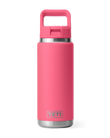 The Yeti Rambler 26oz Bottle with Straw Cap in Tropical Pink