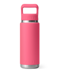 The Yeti Rambler 26oz Bottle with Straw Cap in Tropical Pink