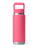 The Yeti Rambler 26oz Bottle with Straw Cap in Tropical Pink