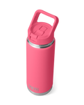 The Yeti Rambler 26oz Bottle with Straw Cap in Tropical Pink