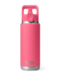 The Yeti Rambler 26oz Bottle with Straw Cap in Tropical Pink
