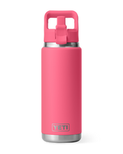 The Yeti Rambler 26oz Bottle with Straw Cap in Tropical Pink