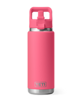 The Yeti Rambler 26oz Bottle with Straw Cap in Tropical Pink