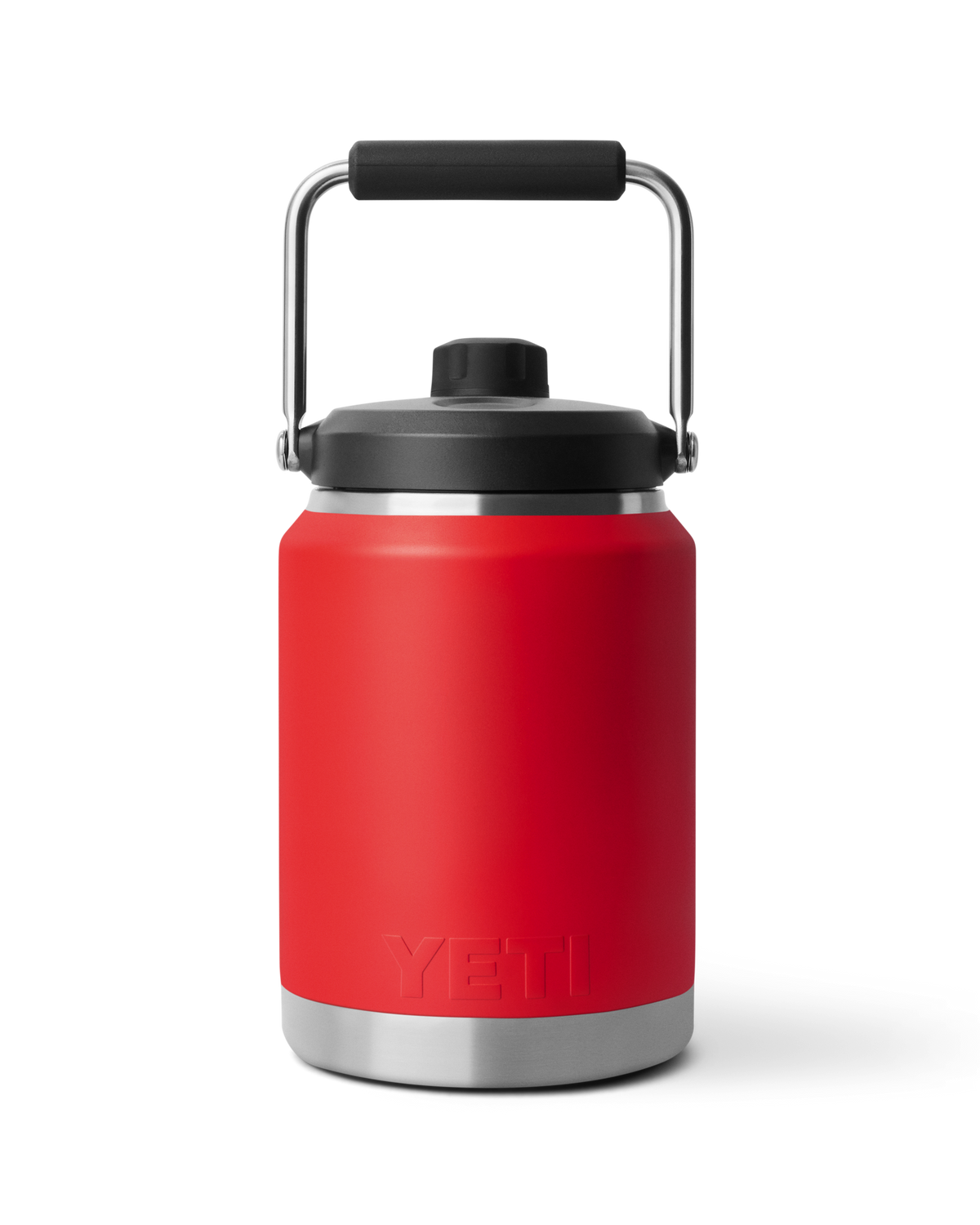 The Yeti Rambler 1/2 Gallon Jug in Rescue Red