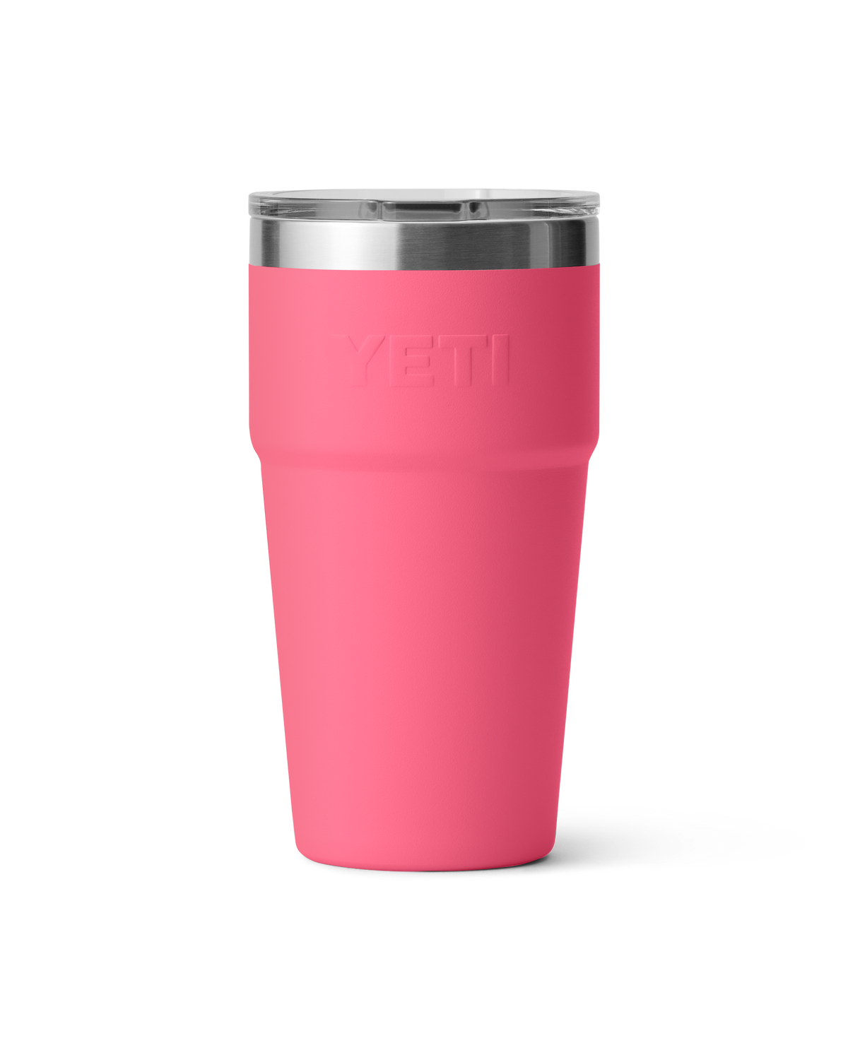 The Yeti Rambler 20oz Stackable Cup in Tropical Pink
