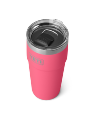 The Yeti Rambler 20oz Stackable Cup in Tropical Pink