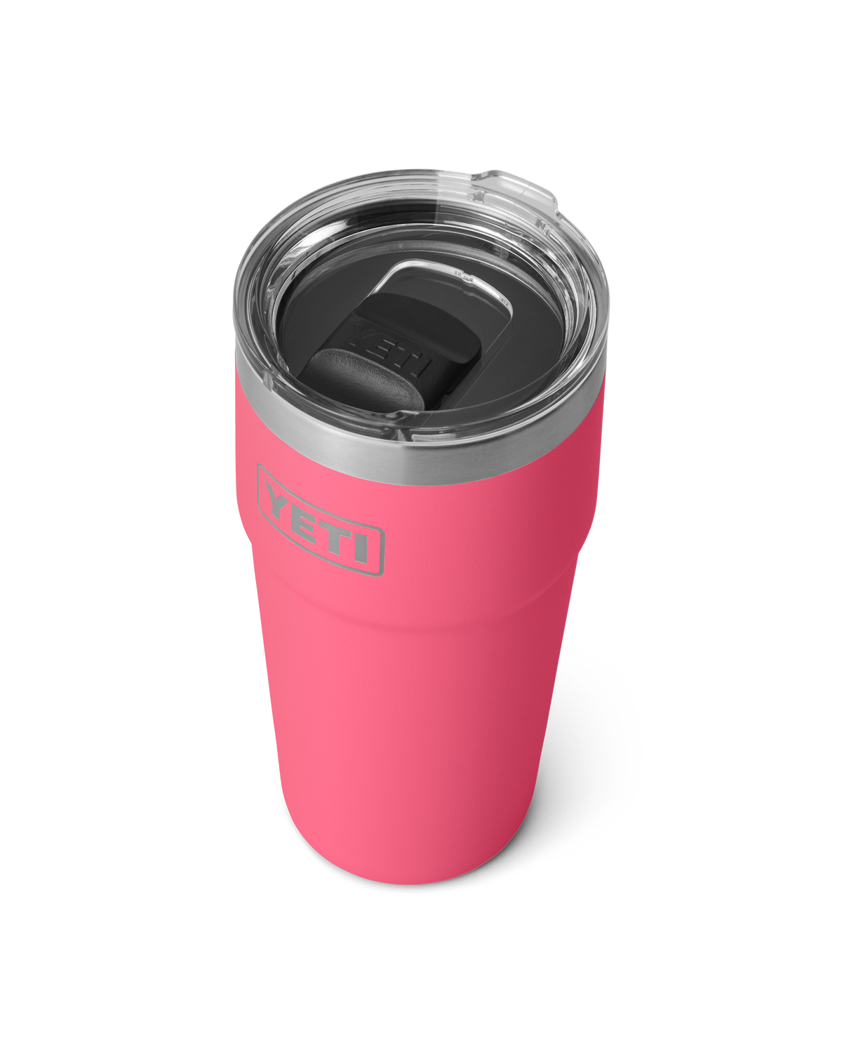 The Yeti Rambler 20oz Stackable Cup in Tropical Pink