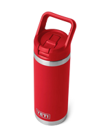 Rambler 18oz Straw Bottle in Rescue Red