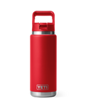 Rambler 26oz Bottle with Straw Cap in Rescue Red
