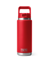 Rambler 26oz Bottle with Straw Cap in Rescue Red