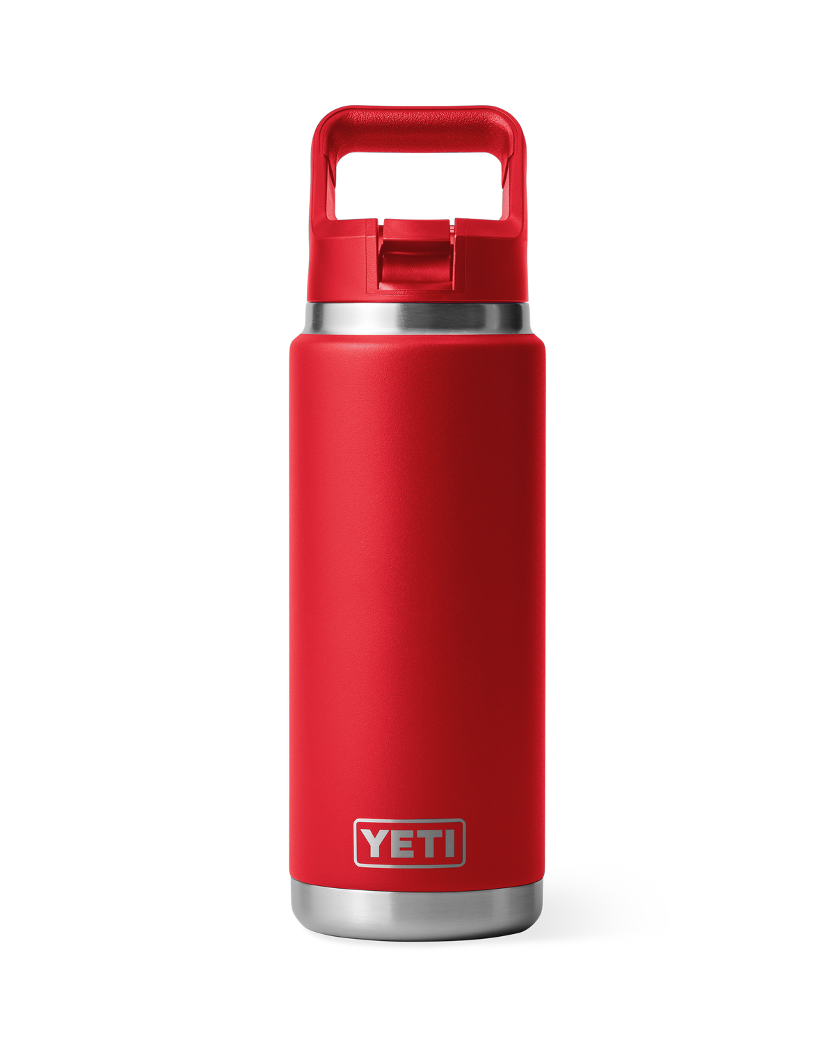 Rambler 26oz Bottle with Straw Cap in Rescue Red