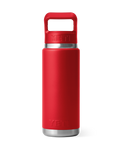Rambler 26oz Bottle with Straw Cap in Rescue Red