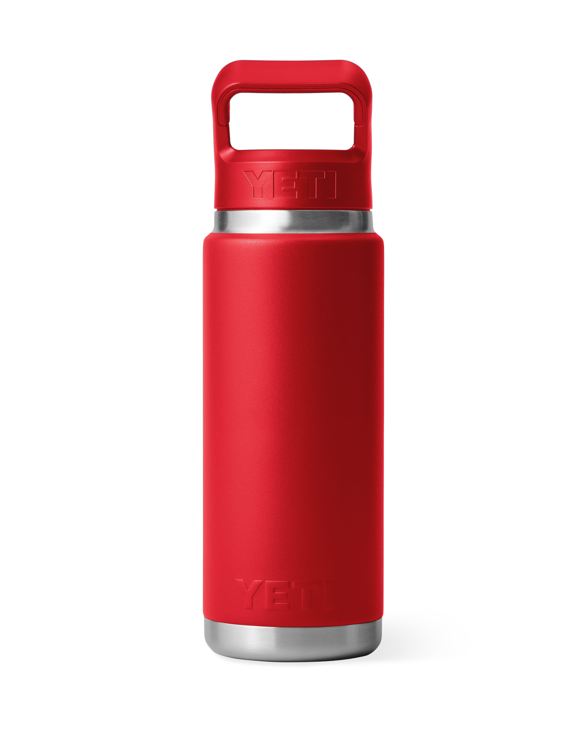 Rambler 26oz Bottle with Straw Cap in Rescue Red
