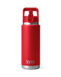 Rambler 26oz Bottle with Straw Cap in Rescue Red