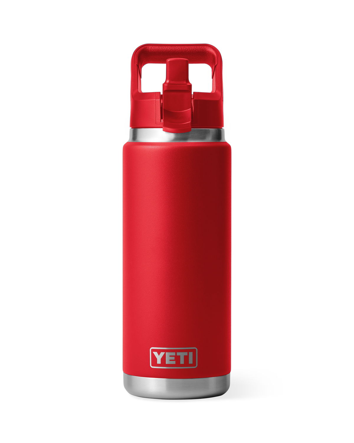 Rambler 26oz Bottle with Straw Cap in Rescue Red