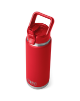 Rambler 26oz Bottle with Straw Cap in Rescue Red