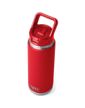 Rambler 26oz Bottle with Straw Cap in Rescue Red