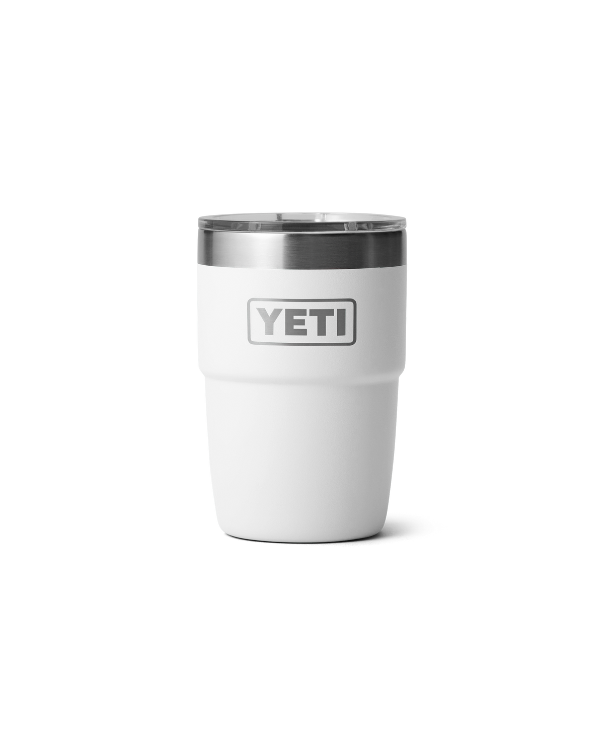 Rambler 8oz Stackable Tumbler with DuraSip™ Ceramic Lining in White