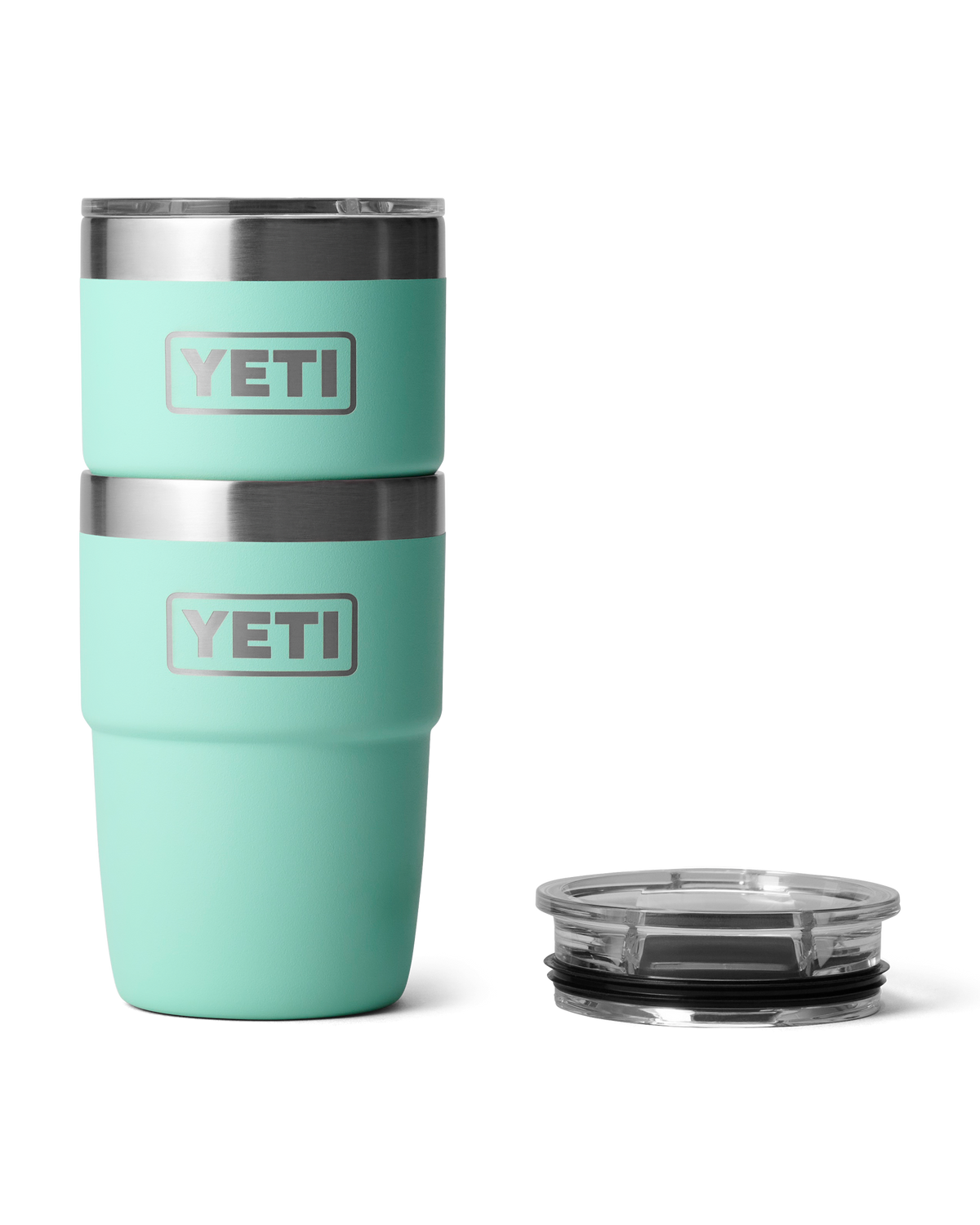 Rambler 8oz Stackable Tumbler with DuraSip™ Ceramic Lining in Seafoam